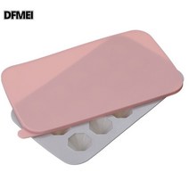 DFMEI 얼음틀 얼음틀 얼음틀 얼음틀 얼음제빙보관함 업소용 아이스하키 냉장고 제빙기 실리콘 가정용 대 얼음 급속냉동기, 핑크(드릴), 사각형