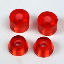 스케이트 보드 부싱 바퀴 고무 링 테이퍼 패드 및 원통형 PU 교체 피벗 컵 액세서리 튜브 2 개스쿠터 구성품 amp Express, transparent red95A