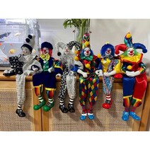 삐에로 광대 인형 핸드메이드 다양한 디자인, 벨 인형 레드 (38cm)