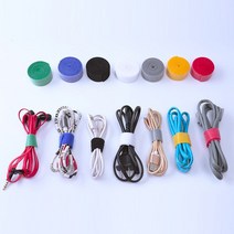 선정리 컬러벨크로 케이블타이 랜선 고정 밸크로타이, 10m 롤형, BRL06 회색 20mm