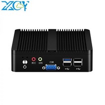 초소형 미니 컴퓨터 PC XCY팬리스 Pc 인텔 셀러론 J1900 J2900 윈도우즈 10 7 리눅스 씬 클라이언트 미니pc Pfsese 마이크로 2 La 포트 데스크탑, 2G RAM 32G SSD WIFI, J1900 1LAN