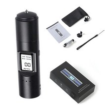 Digital Alcohol Tester LCD Light and Sound Breathalyzer Test Tool USB Charging Breath Detector Porta, [02] With hammer