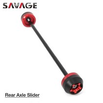 MT09 2021 리어 프론트 슬라이더 YAMAHA MT 09 MT-09 Tace 900GT 2022 9GT 9 오토바이 휠 프로텍터, Rear Red