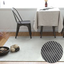 [천삼백케이] [더프리그] 스트라이프 엔틱 극세사 러그 100x150 - 3color
