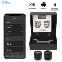 Leepee 블루투스 호환 4.0 5.0 타이어 압력 센서 모니터 시스템 androidios 일반 오토바이 tpms 외부 센서, 없음, 1개