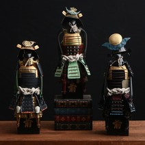 사무라이 갑옷 일본 무사 장식 닌자 쇼군 이자카야 레트로 공예 인테리어 소품 골동품 빈티지, F