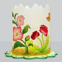 [필아트샵]초충도 양귀비 조명등(전등갓), 초충도(양귀비와 나비)