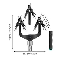 미니관리기 잔디 Scarifier 로타리 경작자 도구 정원 토양 Turfing 경운기 유물, 01 black