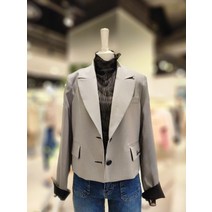 올리브데올리브 잔체크소매배색크롭자켓YW3SJ114(1543148)