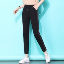 스포츠 9부 바지 여 여름 얇은 슬랙스 캐주얼 7부 바지 여 바지