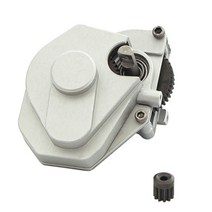 금속 완료 기어 박스 전송 기어 세트 축 방향 SCX24 1/24 RC 크롤러 자동차 업그레이드 부품 액세서리, 하나, 은