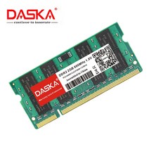 램 daska ddr2 2gb 4gb ram sodimm 노트북 메모리 800 1.8v, 2개x2GB 667MHz