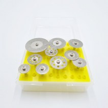 돌날 톨칼 인조대리석 연마 절단 만능 컷팅날 10P 다이아몬드 핸드그라인더날 세트, 하드케이싱 카타날 세트