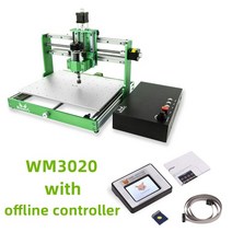 업소용정미기 가정용도정기 쌀 현미 정미기 분쇄기FoxAlien-WM3020 CNC 라우터 전체 세트 300W 스핀들을, 07 With Offline Control