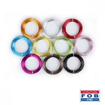 알루미늄 와이어 칼라 철사 2.0mm 16M 10개입 컬러 택1, 파랑
