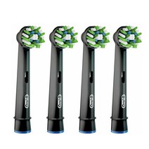 오랄비 크로스액션 EB50-4 (블랙색상) 1팩(4개), EB50-4(블랙)