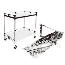 티렉스 다용도 병원 카트 드레싱카 스텐 주방 SUS304, 드레싱 카트, TCY-4212, 1개, 실버