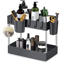 욕실 주방용 언더 싱크 오거나이저 슬라이딩 서랍 캐비닛 2 단, B-2 Tier-2 basket