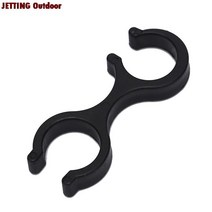 스키 폴대 2pcs 워킹 스틱 버클 목발 바 트렉 폴 고무 팁 야생 하이킹 장비 액세서리 야외 트레킹 폴 버클