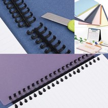 플라스틱 제본스프링 와이어링 링제본 스프링분철 셀프제본, 분홍