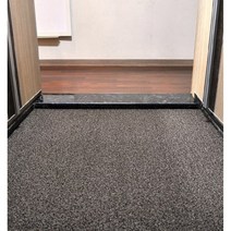 미끄럼 방지 코일 매트 신발장 현관 베란다 헬스장 바닥 고무 롤 눈 우천 놀이터 바닥재, 블랙레드, 투톤