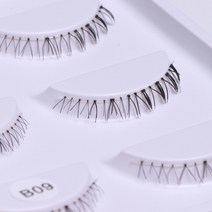 눈밑지방제거마사지 눈밑지방 안검하수 뷰티디바이스5쌍 하단 속눈썹 팩 8 가지 스타일 부드러운 100% 수제, 06 5pairs09