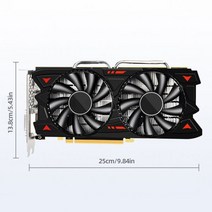 GTX 1060 RX 580 데스크탑 컴퓨터 게이밍 그래픽 카드 1GB-8GB 비디오 GT1030 GT730 GT610 GTX650, 12 RX580 8G