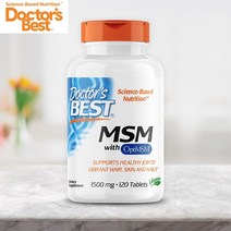 닥터스베스트 MSM 엠에스엠 식이유황1500mg 120정 옵티, 1개