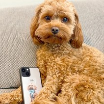 uDesign 사진주문제작 감성 초상화 캐리커쳐 개 고양이 애완 동물 휴대폰 케이스 iPhone Samsung 모든 모델 호환.여자친구 남자친구 부모님 커플 기념일 생일 선물9