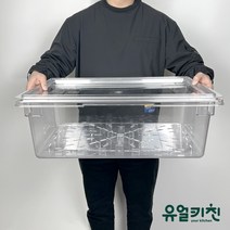 대형 식재료보관통 야채박스 (PC PE 재질), PC(투명), 소소(30L)(660x450x150)