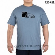 리어스포일러 일본 클래식 레전드 자동차 Brz 티셔츠 Jdm 바디 키트 스포일러 테일 라이트 배기 헤드라이트 터보 남성 패턴 ONECK 셔츠