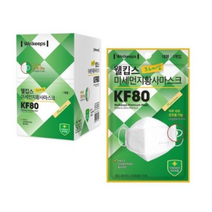 웰킵스 프리미엄 미세먼지황사마스크 대형 KF80, 100개입, 1개, 화이트