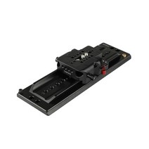 CAMVATE 표준 ARRI 슬라이딩 더브테일 플레이트 퀵 릴리스 베이스 플레이트 15mm 더블 로드 클램프 DSLR 카, 한개옵션0