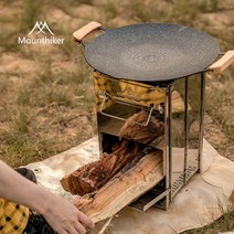마운틴하이커 우드스토브 불멍 그리들 화로대 대형 캠핑 미니화로 차박 백패킹 접이식