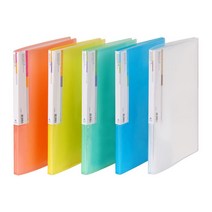 문화 문화산업 투명pp 클리어화일 F422-7 30매, 적색