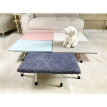 강아지 1단계단 우드철제계단 _ 함부르크 계단, 블루그레이(털원단)