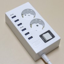 라이너스 USB 6포트 장착 멀티탭 16A멀티콘센트, LINUS 2구 6USB 3M