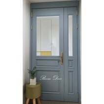 비대칭양개도어 엔틱중문 프렌치도어 현관문제작, 추가없음(1050mm), 망입유리
