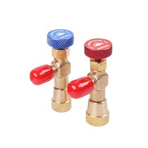 2pcs 안전 밸브 R410A R22 에어컨 퀵 커플러 커넥터 어댑터 구리 합금 Cn (원산지) HOWHI