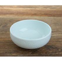 여주도자기 고급 조각목단 뚜껑있는 주발 뚜껑없는 대접 밥공기 전통 도자기 그릇 제사, 조각목단대접