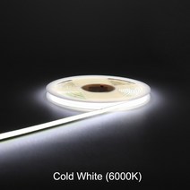 모니터조명 LED책상스탠드 공부등 8mm 5mm 와이드 코브 LED 스트립 조명 DC 12V 24V 빨간색 녹색 얼음 핑크 옐로우 따뜻한 차가운 흰색 테이프 바 CRI 90 가정, Cold White+DC 24V 8mm PCB+5 me