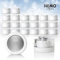 [국산] 네모 NEMO 세면대 필터 헤드 + 리필 20개 / 녹물 제거