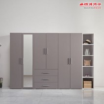 라자가구 위드 루시르 2800 옷장세트 E형 jy061, 그레이