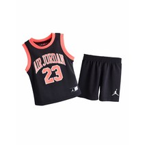 플레이키즈프로 조던키즈 2023 여름신상! 메쉬소재 블랙 상하세트**조던DNA세트(105~130)