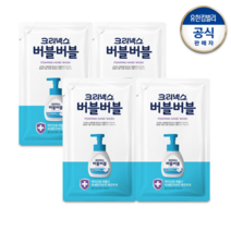 크리넥스 버블버블핸드워시 클린파우더 200mL리필형x4/손세정제, 상품
