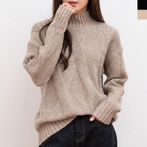 여자 반폴라니트티 여성패션의류 데일리룩 캐주얼룩