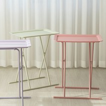 모던한 감성의 소파 침대 접이식 사이드테이블 6color 미용실 사무실 카페 테이블, 민트