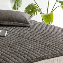 시원한 여름 침대 패드 풍기인견 100% 시어서커 마 삼베 냉 매트 카페트 싱글 슈퍼싱글 퀸, 14_샤르베_쿠키블랙