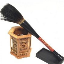 큰 호퍼 모양의 붓 펜 중국 서예 연습 쓰기 큰 한자 붓 편지지 1 개, L