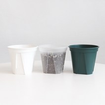 마이플랜트 차이 슬릿화분, 24호, 화분+받침세트(모스그린)